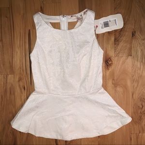 Peplum Top NEW WITH TAGS- Chelsea & Violet